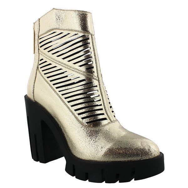 LILIANA BLANCH LUG PLATFORM BOOTS